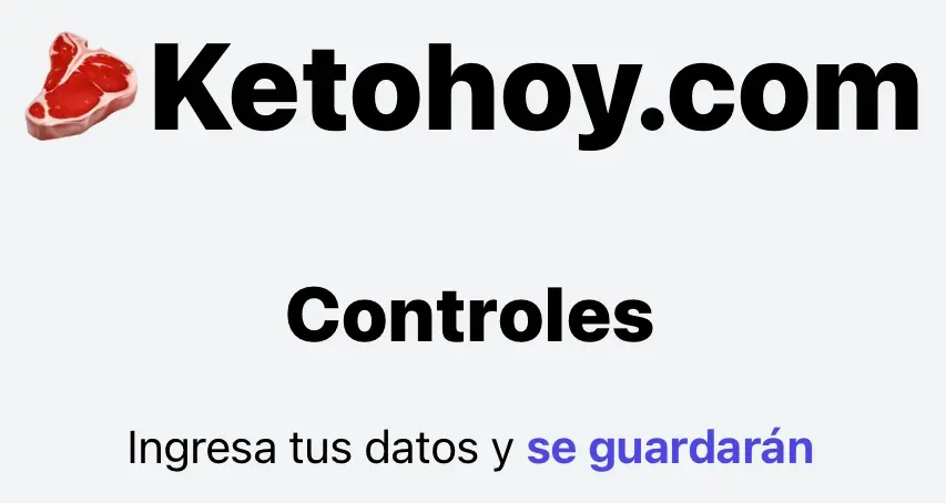 App de controles en dietas keto