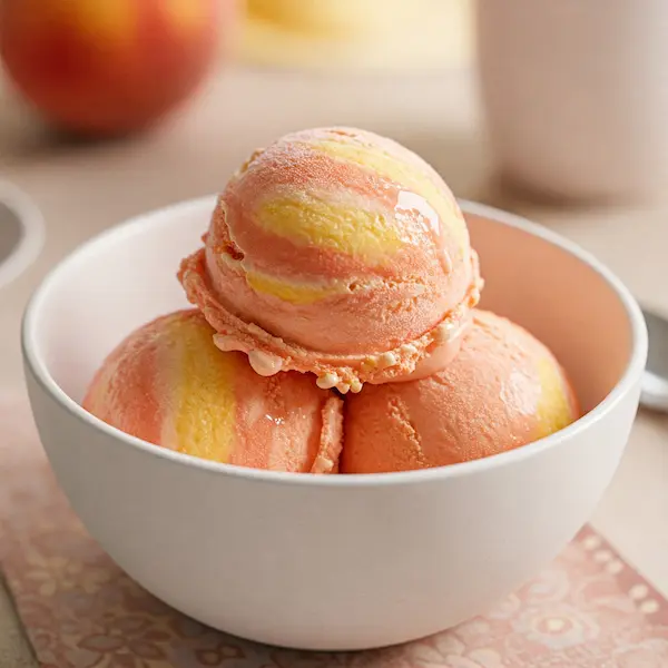 helado de durazno